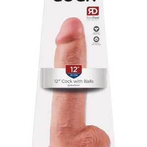 KING COCK 12 INCH COCK WITH BALLS LIGHT