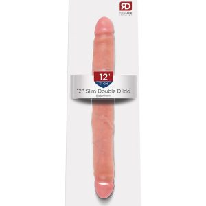 KING COCK 12 INCH SLIM DOUBLE DILDO LIGHT