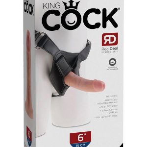 KING COCK STRAP ON HARNESS WITH 6 INCH COCK LIGHT