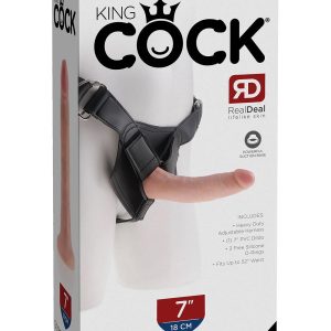 KING COCK STRAP ON HARNESS WITH 7 INCH COCK LIGHT