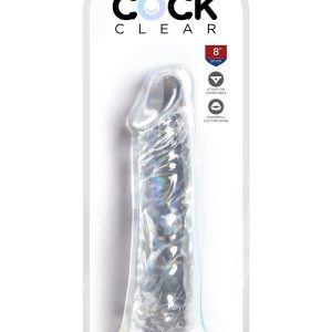 KING COCK CLEAR 8 INCH CLEAR