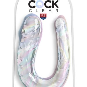 KING COCK CLEAR LARGE DOUBLE TROUBLE CLEAR