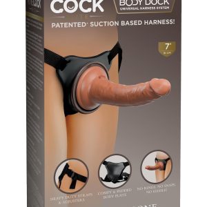 KING COCK ELITE COMFY SILICONE BODY DOCK KIT BLACK