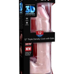 Realistyczne dildo 3D Cock with Balls 12 inch