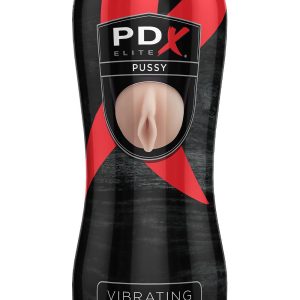 PDX ELITE VIBRATING PUSSY STROKER LIGHT