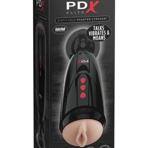 PDX ELITE DIRTY TALK STARTER STROKER LIGHT