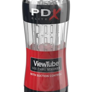 PDX ELITE VIEWTUBE SEE-THRU STROKER RED