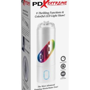 PDX EXTREME RECHARGEABLE ROTO-BATOR PUSSY WHITE