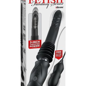 FETISH FANTASY SERIES ULTIMATE SILICONE THRUSTER - BLACK