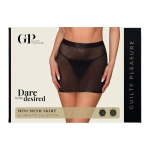 GUILTY PLEASURE MINI MESH SKIRT, L/XL