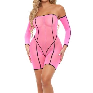 Różowy zestaw body Double Vision