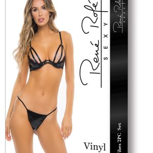 VINYL VIBES 2PC SET BLACK, M/L