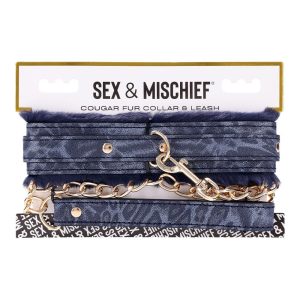 SPORTSHEETS COUGAR FUR COLLAR & LEASH
