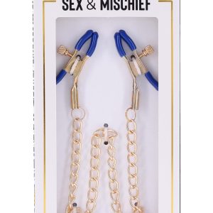 SPORTSHEETS COUGAR CHAINED NIPPLE CLAMPS
