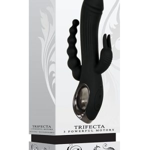 Czarny wibrator z potrójną stymulacją Evolved Trifecta