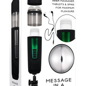 Masturbator z wibracjami Gender X Message in a bottle