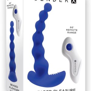 Niebieskie koraliki analne Gender X