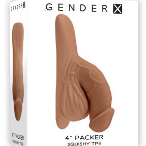 GENDER X 4 INCH PACKER, MOCCA FLESH