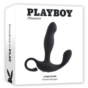 Czarny masażer prostaty Playboy Come Hither