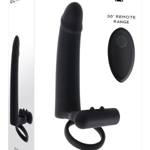 GENDER X DILDO WITH COCKRING BLACK