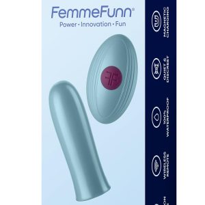 FEMMEFUNN VERSA BULLET WITH REMOTE LIGHT BLUE