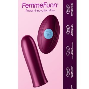 FEMMEFUNN VERSA BULLET WITH REMOTE DARK FUCHSIA
