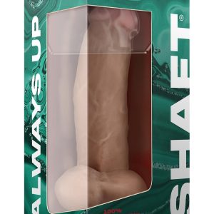 Realistyczne dildo z wibracjami i jądrami Shaft Model N 8.5 inch z płynnym silikonem Pine