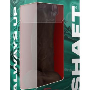 Realistyczne dildo z wibracjami i jądrami Shaft Model N 8.5 inch z płynnym silikonem Mahogany