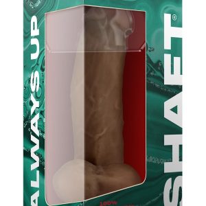 Realistyczne dildo z wibracjami i jądrami Shaft Model N 8.5 inch z płynnym silikonem Oak