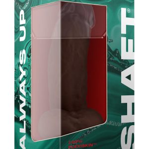 Realistyczne dildo z wibracjami i jądrami Shaft Model N 7.5 inch z płynnym silikonem Mahogany