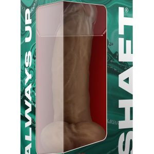 Realistyczne dildo z wibracjami i jądrami Shaft Model N 9.5 inch z płynnym silikonem Oak