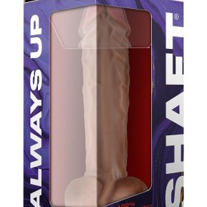 SHAFT MODEL A 10.5 INCH LIQUID SILICONE DONG WITH BALLS PINE