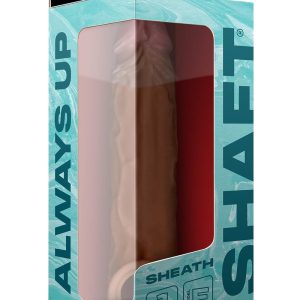 SHAFT SHEATH MODEL F SIZE 1 7.8 INCH LIQUID SILICONE SLEEVE OAK