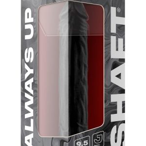 SHAFT MODEL J 9.5  INCH LIQUID SILICONE DONG BLACK