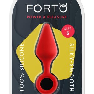 FORTO F-10 SILICONE PLUG W/ PULL RING SMALL RED