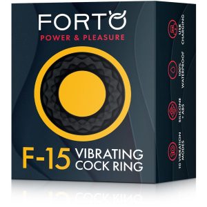 FORTO F-15 VIBRATING COCKRING BLACK