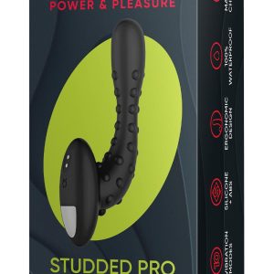 FORTO STUDDED PRO VIBRATING MASSAGER BLACK
