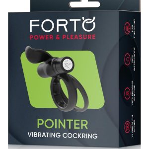 FORTO POINTER VIBRATING COCKRING BLACK