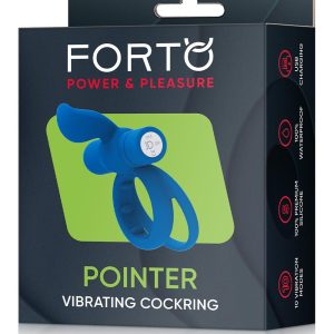 FORTO POINTER VIBRATING COCKRING BLUE