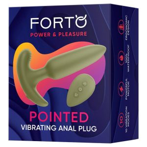 FORTO POINTED VIBRATING PLUG GREEN