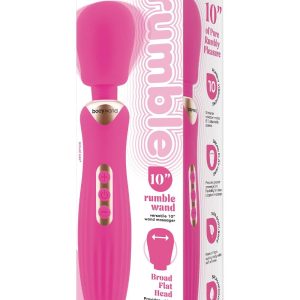 BODYWAND RUMBLE WAND 10 INCH HOT PINK