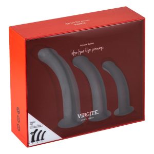 VIRGITE  SET OF 3 DILDOS SIZES S M L BLACK