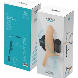 VIRGITE H4 VIBRATING HOLLOW STRAP H4 SIZE L FLESH