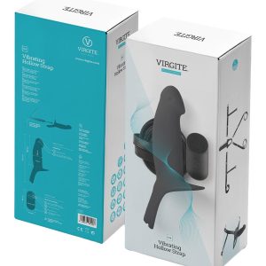 VIRGITE H4 VIBRATING HOLLOW STRAP H4 SIZE L BLACK