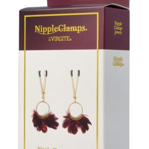 VIRGITE NIPPLE CLAMPS WITH FEATHERS