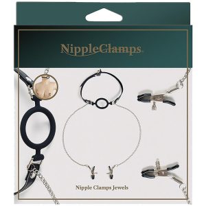 VIRGITE NIPPLE CLAMPS WITH O-RING GAG