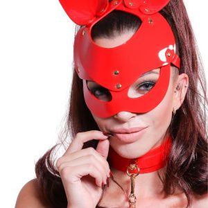 KINKY DIVA BUNNY MASK RED