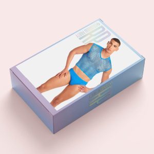 3 częściowy niebieski zestaw Rainbow Party Net Flex - Niebieski, L/XL