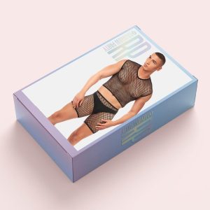 RAINBOW PARTY NET-BULA 3 PCS SET BLACK, L/XL